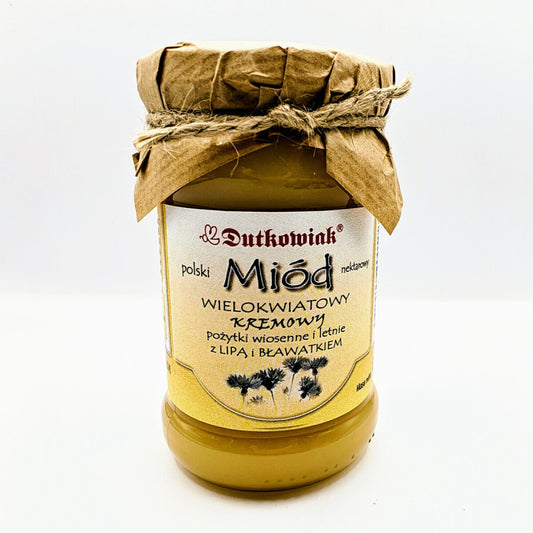 Miód kremowy z lipą i bławatkiem 400g